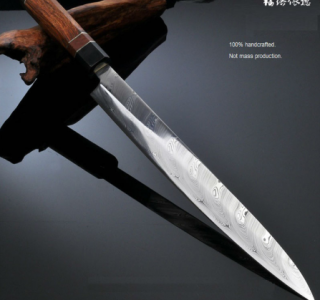 30cm Top Grade Knife Damascus Swedish Powder RWL34